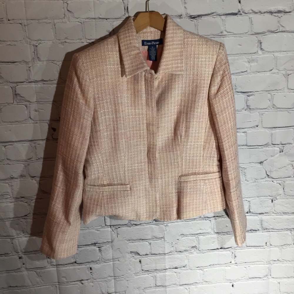 Evan-Picone pink tweed suit Sz 10